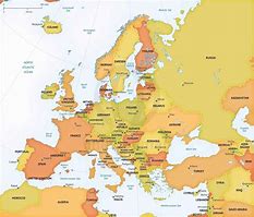 Image result for Continent Europe Marked in a Map