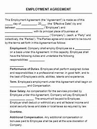 Image result for Employment Contract of Agreement
