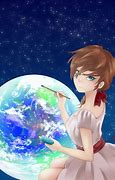 Image result for Anime Holding Earth