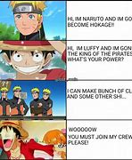 Image result for One Piece and Naruto Memes