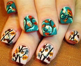 Image result for Fall Character Nail Art