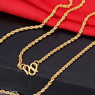 Image result for 24K Gold Rope Chain