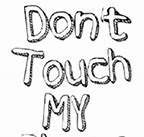 Image result for Cartoon Don't Touch My Phone