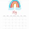 Image result for Rainbow Calendar Printable 2022