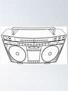 Image result for Boombox Outline