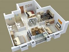 Image result for Three Bedroom Plan