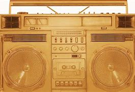 Image result for Gold Boombox