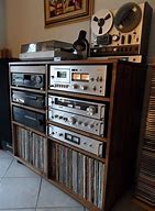 Image result for Stereo Cabinet with Turntable