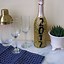 Image result for Glittery Champagne Bottle with Flowers