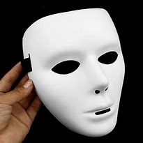 Image result for White Face Mask Halloween