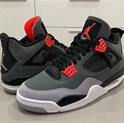 Image result for Jordan 4S Red and Grey
