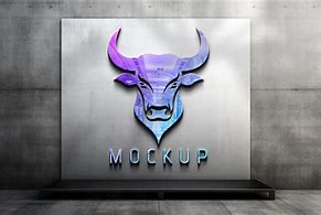 Image result for 3D Wall Logo Mockup