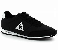 Image result for Le Coq Sportif Black Leather Sneakers