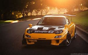 Image result for Yellow Rx7 Initial D