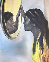Image result for Reflection in Mirror Art