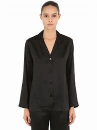 Image result for Silk Pajamas La Perla Black
