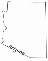 Image result for Blank Outline Map of Arizona