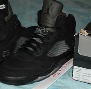 Image result for Black 5s Jordans
