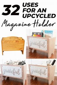 Image result for Upcycle Wooden Magazine Rack