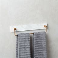 Image result for White Marble Towel Bar