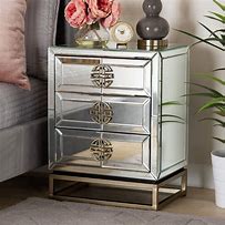 Image result for Mirror Nightstands