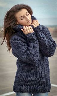 Image result for Bulky Turtleneck Sweaters