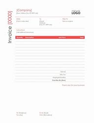 Image result for Download Invoice Template Word