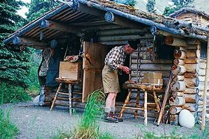 Image result for An Old Man in His Log Cabin