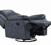 Image result for Leather and Fabric Swivel Rocker Chair