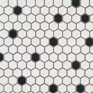 Image result for Hexagon Black and White Tile