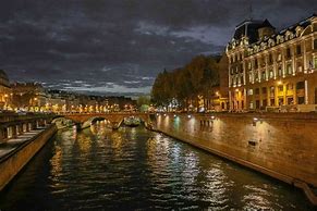 Image result for River Seine Paris at Night