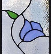 Image result for Tulips Dutch Leaded Glass Blue