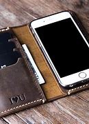 Image result for Handmade Leather iPhone Wallet Case