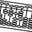 Image result for Clip Art Image of Abacus Black and White