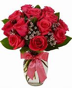 Image result for Hot Pink Roses Flower