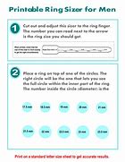 Image result for Actual Ring Size Chart for Men