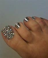 Image result for Silver Toe Nail Designs