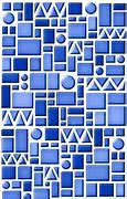 Image result for Geometric Laser-Cut Blue Tiles