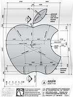 Image result for Dimensions of Apple Logo