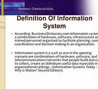 Image result for Information System Meaning