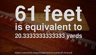 Image result for 61 Inches into Feet