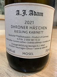 Image result for A J Adam Has'chen Riesling Kabinett