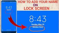 Image result for iPhone Lock Screen with Name On Lockscreeen