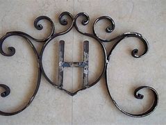 Image result for Rustic Wrought Iron Letters