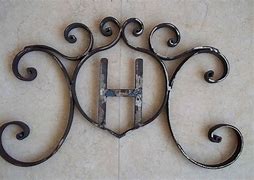 Image result for Wrought Iron Wall Decor Letters