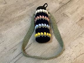 Image result for Crochet Bottle Holder Tulip