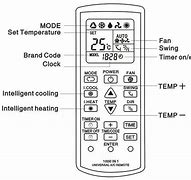 Image result for Mitsubishi Air Conditioner Remote Control Symbols