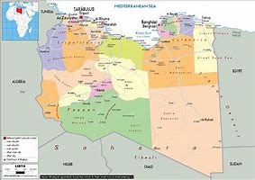 Image result for Libya Political Map