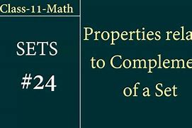 Image result for What Is Complement in Math