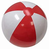Image result for Red and White Beach Ball